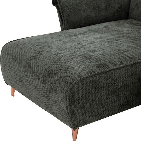 Mailo Corner Sofa Bed with Reversible Angle Green 300x145x80cm
