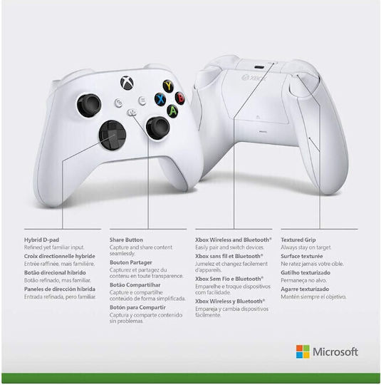 Microsoft Xbox Series Controller V2 Wireless Robot White