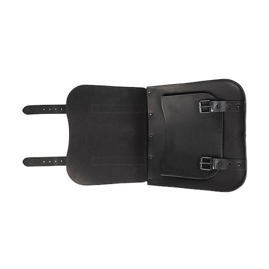 Ledrie Postman Motorcycle Side Case Leather 30lt in Black Colour