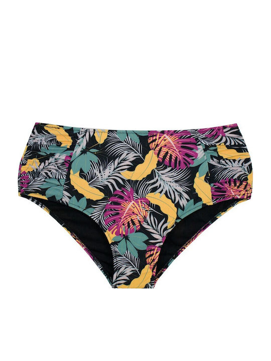 Bikini Set Floral Black
