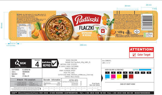 Pudliszki Pork Tripe In Broth 450g