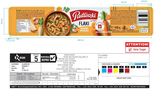 Pudliszki Beef Tripe In Broth 450g