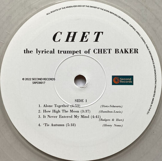 Chet Baker Chet Vinyl