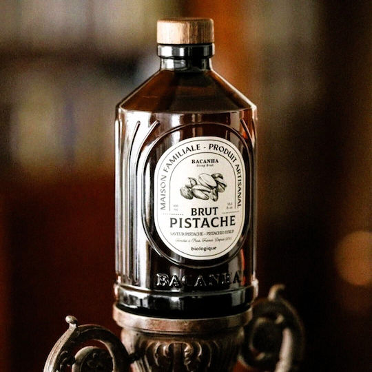 Bacanha Organic Pistachio Flavor Syrup 400 Ml Coffee Lemonade Cocktails