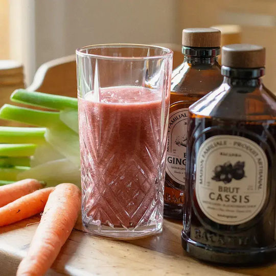 Bacanha Black Currant Flavor Syrup Organic 400 Ml Tea Lemonade Cocktails