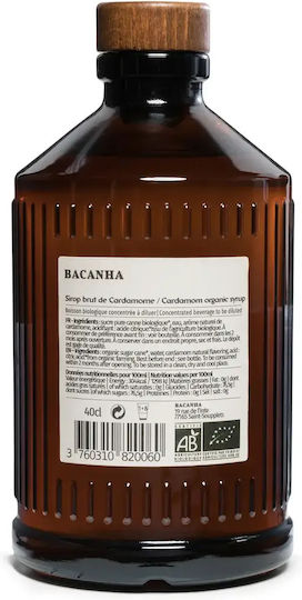 Bacanha Органичен Сироп С Вкус На Кардамон 400 Мл Кафе Какао Коктейли