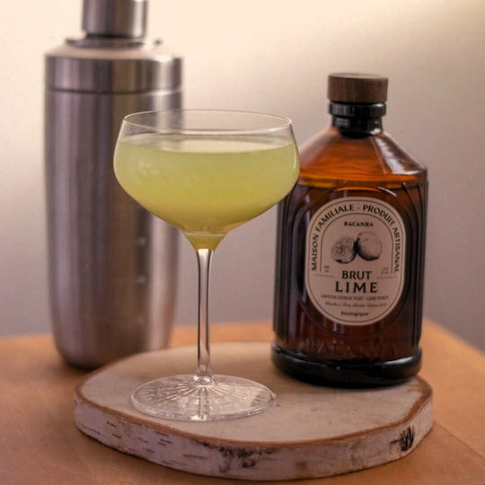 Bacanha Lime Flavor Organic Syrup 400 Ml Water Lemonade Cocktails