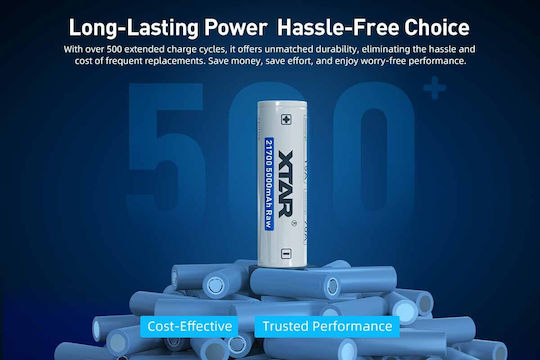 XTAR Rechargeable Battery 21700 Li-ion 5000mAh 3.6V