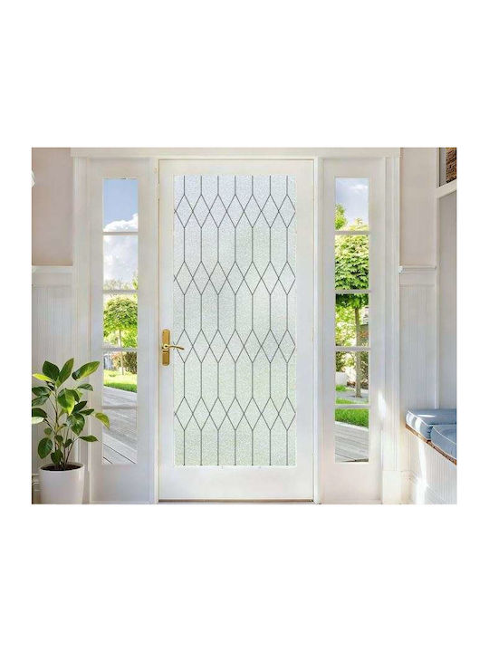Opaker Selbstklebender Fenstervorhang 44,5x300cm Marokkanische Linien
