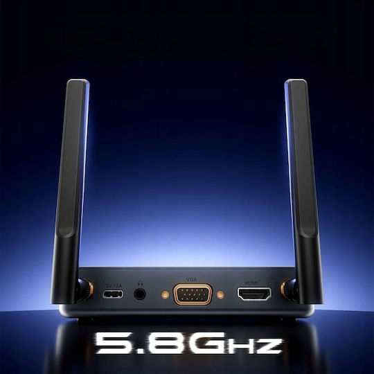 Wireless Enterprise Hdmi To Hdmi + Vga + 3.5mm Trs + Usb-c Transmitter Receiver Gray