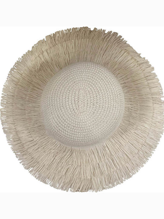 Linda Women's Wicker Hat White