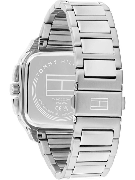 Tommy Hilfiger Herald Men's Battery Watch with Silver Metal Bracelet