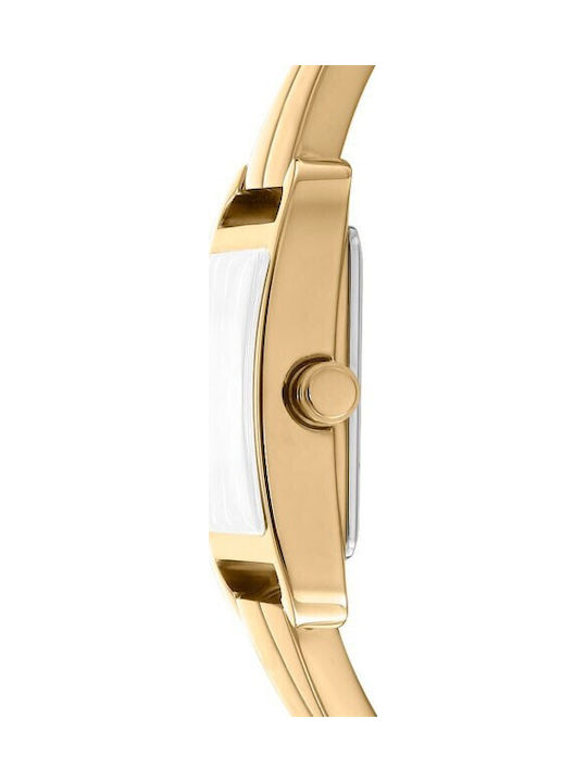 DKNY Womens Watch Battery with Yellow Metal Bracelet