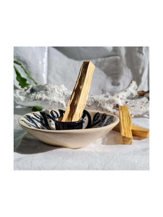 Βάση για Incense sticks Κεραμική Θυμιάματος, Λευκή για Ξυλάκια Palo Santo 2063