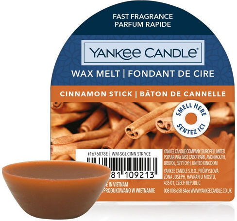 Yankee Candle Коледен Ароматен Восък с Аромат Канела 1676078 22гр