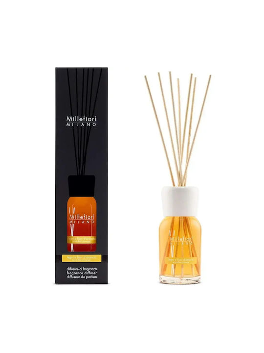 Millefiori Scented Diffuser Sticks Wood and Orange Blossom 100ml