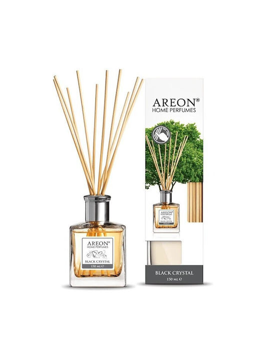 Difuzor de parfum pentru cameră Areon Home Perfumes, bețe parfumate Black Crystal, 150ml