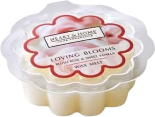 Heart & Home Ароматно Разтопяване на Восък Loving Blooms с Аромат на Роза 26гр