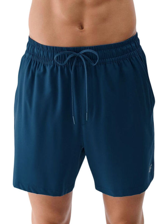 Men's Swimwear Bermuda Petrol Blue With Patterns