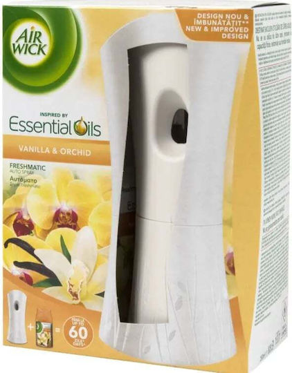 Air Wick Freshmatic Αυτόματη Συσκευή Διάχυσης Αρώματος & Ανταλλακτικό Βανίλια & Ορχιδέα 250ml
