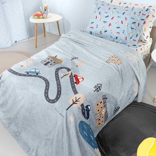 Guy Laroche Fleece Blanket Roadtrip Multicolour 220x160cm