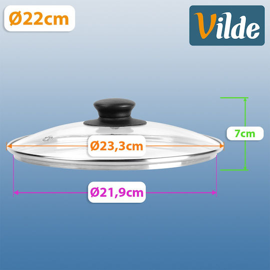 Vilde Καπάκι για Κατσαρόλα Γυάλινο 22cm