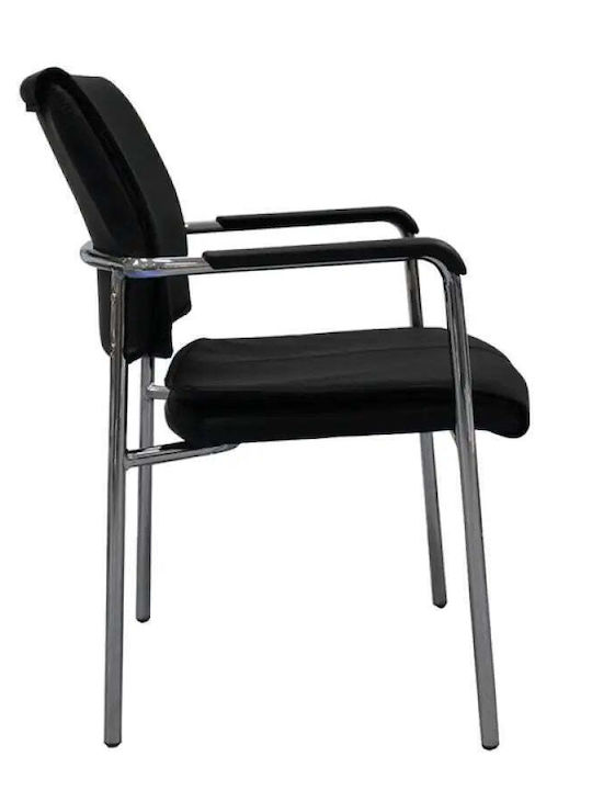 Scaun Vizitator în Culoare Negru 4buc