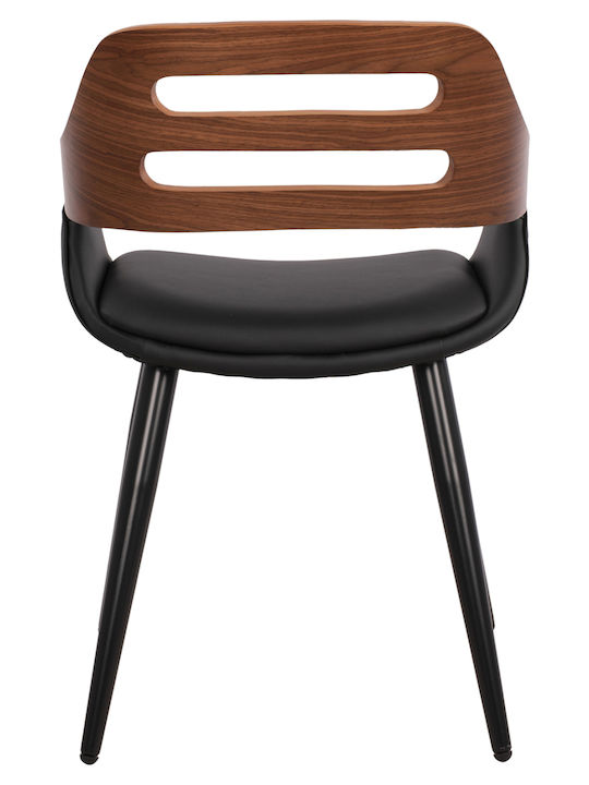 Besucherstuhl Superior Pro mit Armlehnen in Schwarz Farbe 50x53x76cm