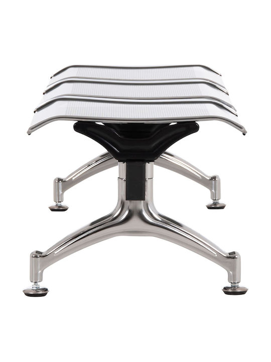Three Seater Waiting Chair in Gray Colour