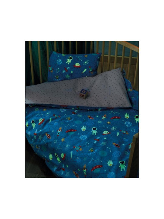 Kentia Set Copertă de Pătuț cu Față de Pernă Comet Set Comet 100x140cm.