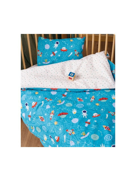 Kentia Сет Бебешка Долен Калъф с Калъфка за Възглавница Comet Set Comet 100x140см.