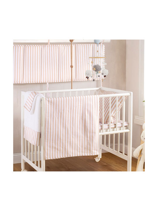 Rythmos Set Baby Duvet Cover with Pillowcase Eloise Beige 110x160cm