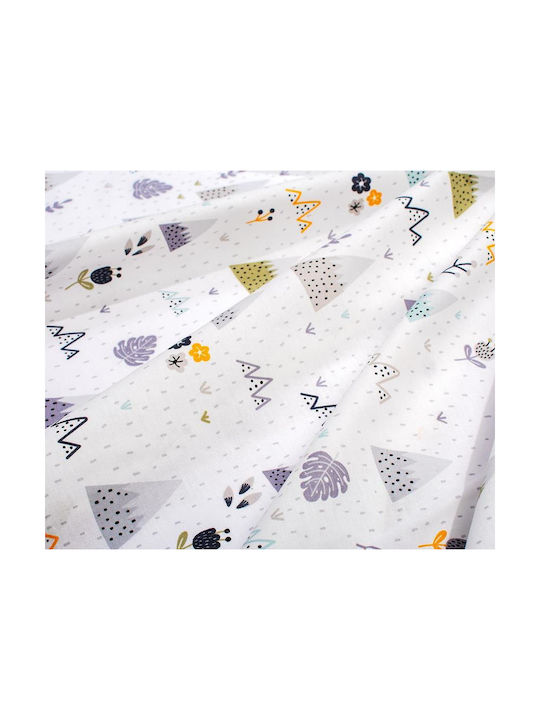 Dimcol Baby Duvet Cover Whimsical Mountainside 588 White-Grey 120x160cm