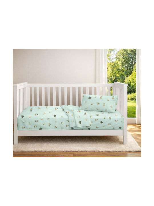Dimcol Baby Duvet Cover Bear's Playtime 593 Mint 120x160cm