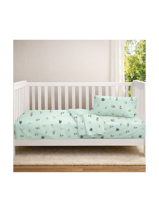 Dimcol Baby Duvet Cover Bear's Playtime 593 Mint 120x160cm