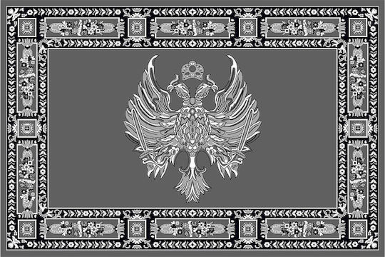 Isexan Church Carpet Corridor 1000 Orthodoxia Open Wings Grey 130x100cm 40-1310-1000