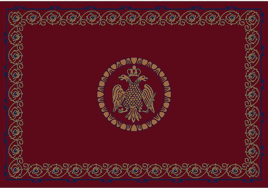 Isexan Byzantium Εκκλησιαστικό Χαλί Στρογγυλό Red με Διάμετρο 200εκ. 40-2020-5000