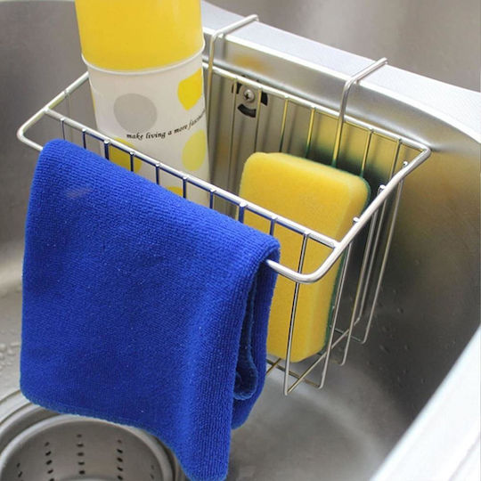 Zokura Sponge Holder Made of Stainless Steel Gray 18.8x11.2x13.8cm