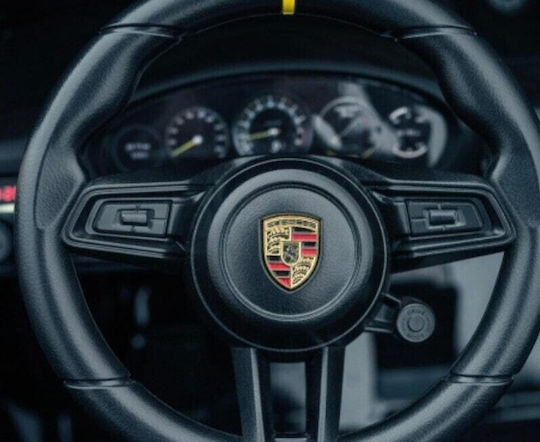 Porsche GT3 Две Места с Дистанционно Управление Лицензиран 24 Волта Черен за 2+ Години