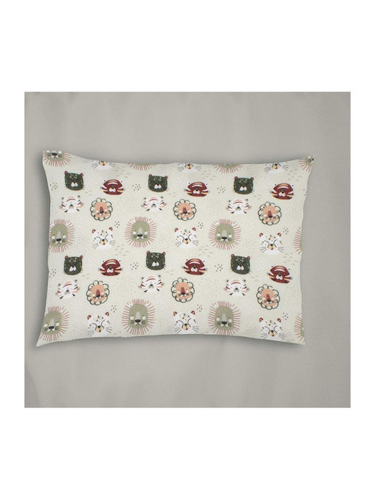 Dimcol Kids Cotton Pillowcase 50x70cm Light Olive