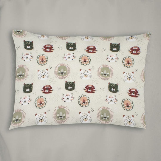 Dimcol Детски калъф за възглавница от 100% памук 50x70бр Light Olive