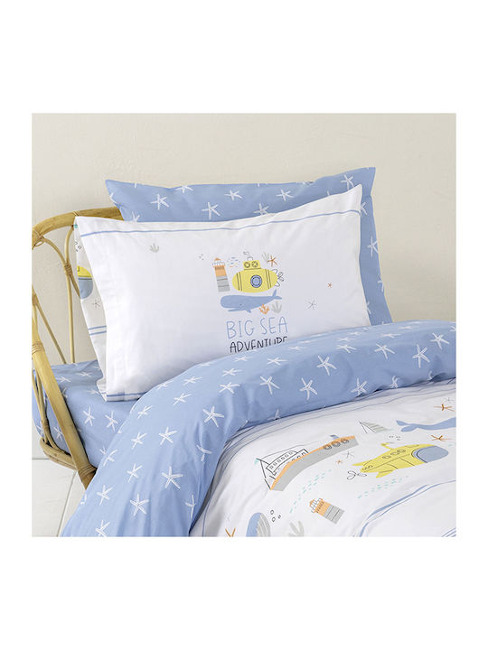 Nima Sea Kids Pillowcase Made of 100% Cotton Multicolour