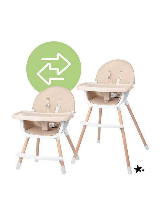 MalPlay MalPlay Baby Hochstuhl 3 in 1 Beiges