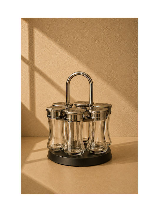 General Trade Tabletop Spice Rack with Stand 7pcs
