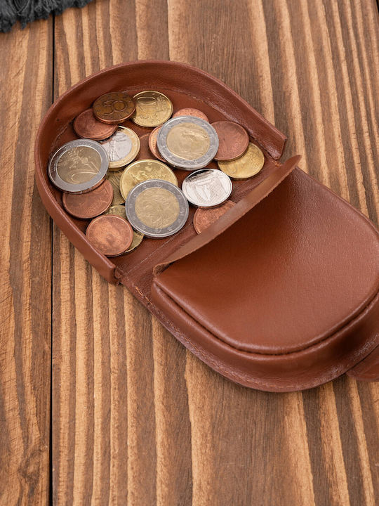 Leather Men's Travel Wallet Brown