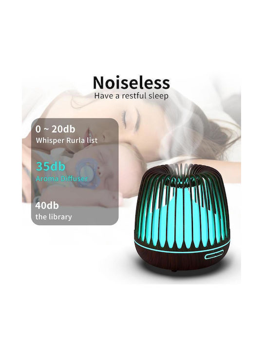 Ultrasonic Humidifier & Aromatherapy Light 500ml Light Wood