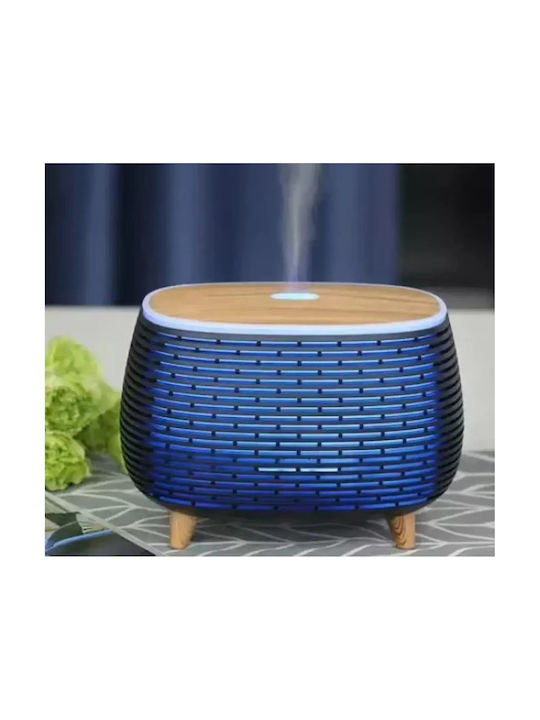 Ultrasonic Aromatherapy Diffuser Device – 7-Color Lamp 400 Ml 6w Kp-7049 Black