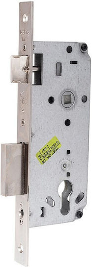 Cisa Recessed Lock Front Door Square Wide Bolt Center 45mm Nickel Color Nickel Size 45mm