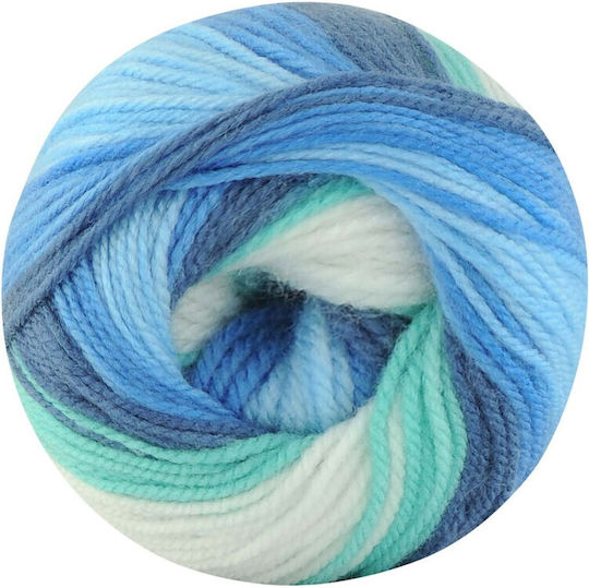 Kamgarn Cicibebe Batik Νημα Πλεξιματος Col550-76 Γαλαζιο-μπλε-λευκο Πολυχρωμο Ακρυλικο 100gr 360mtr