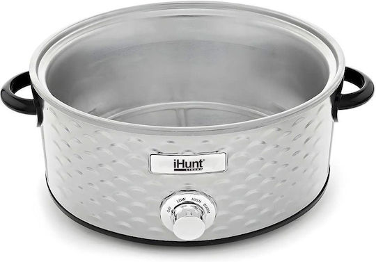 iHunt Slow Cooker 220W με Χωρητικότητα 4.25lt Ασημί